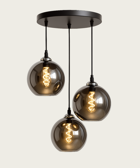 Hanglamp Smoke Glas 3 lichts
