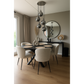 Home-Heaven® Smoke Glas Hanglampen Rond 5 Lichts | Industrieel | Woonkamer | Eetkamer | Slaapkamer | Zilver Rookglas