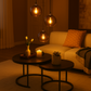HeyHeaven® Smoke Glas Hanglampen Rond 3 Lichts | Industrieel | Woonkamer | Eetkamer | Slaapkamer | Zilver Rookglas